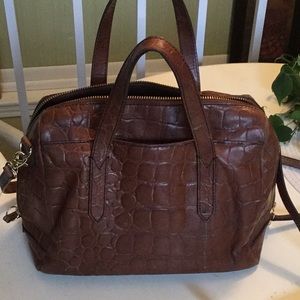 Fossil Sydney leather satchel